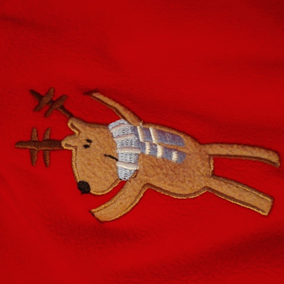 *SALE* EUC The Company Store Childrens Christmas Fleece Robe Size XS (3/4) - Picture 2 of 4